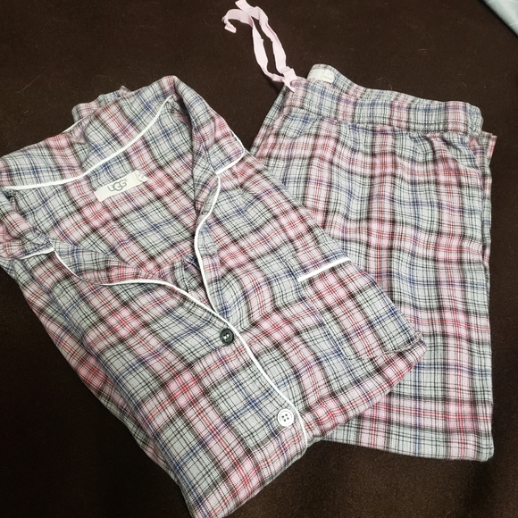 Ugg Raven Flannel  Pajama Set Large - Picture 2 of 10
